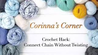How to make a crochet chain and connect without twisting
