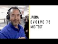 Jabra Evolve 75 - Open Office Mic Test!