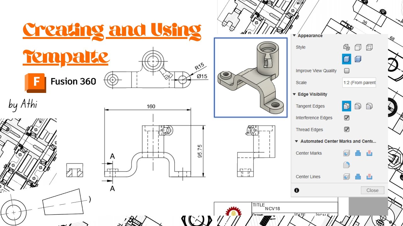 Creating and Using drawing template in Fusion360 || Uni student life ...