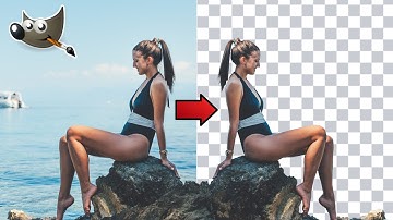 HOW TO REMOVE THE BACKGROUND FROM A PHOTO: 2 easy ways to cut out an object / person with Gimp