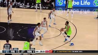 NBA精彩时刻：单节32分！唐斯里突外投如入无人之境