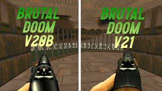 BRUTAL DOOM V20B VS BRUTAL DOOM V21 Weapons Comparison