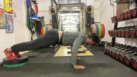 Feet Elevated Yoga Push Up Toe Tap