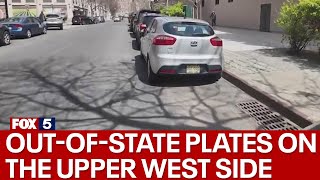 Outofstate plates on the Upper West Side