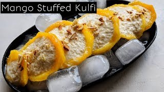 Mango Stuffed Kulfi | Unique Mango Kulfi Recipe without condensed milk | Kitchen Flames