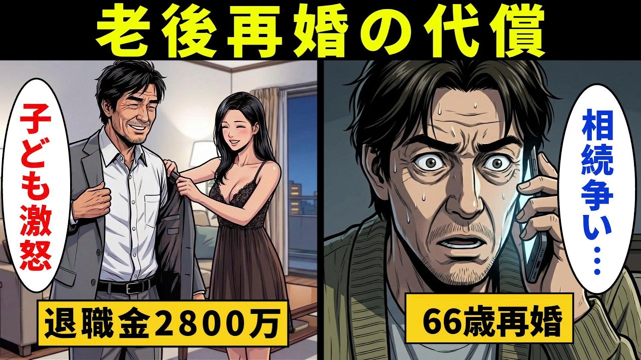 【漫画】退職金と年金を武器に再婚した66歳男。子どもとの相続争いの代償は想定外だった【メンタル闇ネタ】