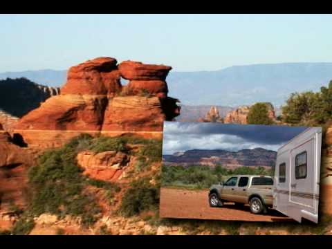 Our second DVD: "FREE Camping in Central Arizona" - Part II, starts off running where the first disk left off with an exciting adventure beginning north of Phoenix at Bumble Bee to the historic mining town of Crown King high atop the cool Bradshaw Mountains inside the Prescott National Forest near Horsethief Basin Recreation area. Scouters will enjoy earning their merit badges around Prescott's numerous fishing and canoeing lakes centered around Courthouse Square as well as, hiking Mingus Mountain and the hillside artists' community of Jerome. Train enthusiasts will love an excursion along the Verde Canyon Railway in Clarkdale and rock hounds will be in heaven with Sedona's famous Red Rocks. From the Coconino National Forest near Flagstaff and touring Route 66 to Williams, we hit the open road and explore ancient Indian Ruins, as well as hike off the beaten path trails, and travel those backroads "Less Traveled" leading to impressive overlooks with unforgettable vistas stretching for miles. For more information: www.boondockinginarizona.com