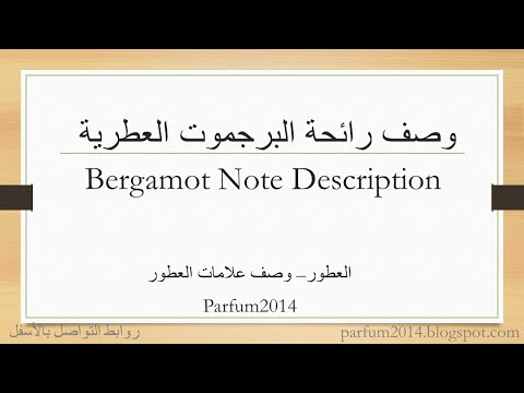 وصف رائحة البرجموت العطرية في خبرة العطور أبونورأحمدي   