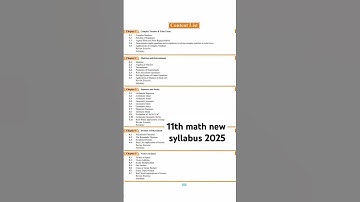 11th Math New Syllabus 2025 || 1st year math new syllabus content ||