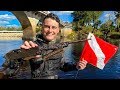Found Old Rifle While Diving Near Alligators in the River! (Dangerous)