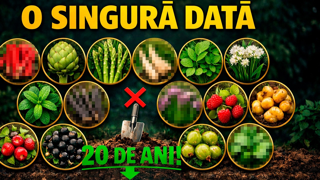 Plantează O SINGURĂ DATĂ  recoltează 20 de ANI 15 culturi perene uitate de toată Europa 1