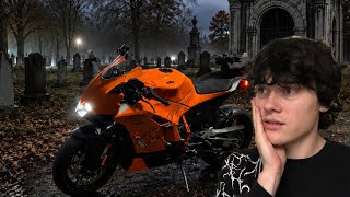 Riding to an ABANDONED GRAVEYARD at midnight...