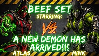 BEEF SET ft. Atlas vs Mink | A NEW DEMON HAS ARRIVED!!! 🎤👀🔥😱