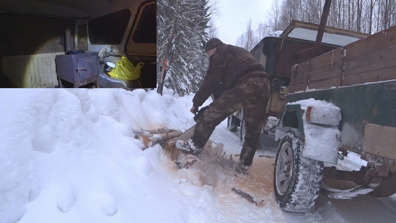 Машина застряла в лесу
