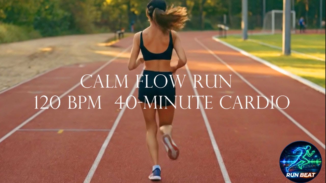 Calm Flow Run | 120 BPM | 40-Minute Cardio - YouTube