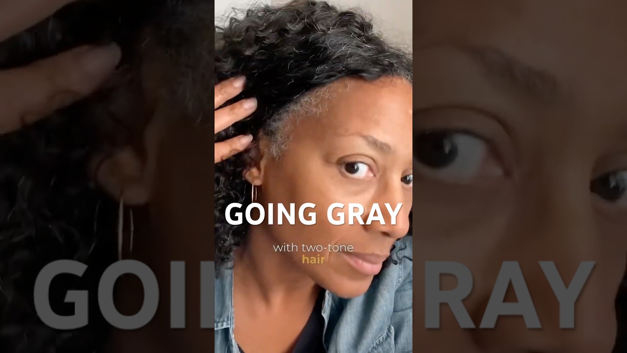 Transitioning to Gray Hair at 54 #womenover50 #grayhairtransition