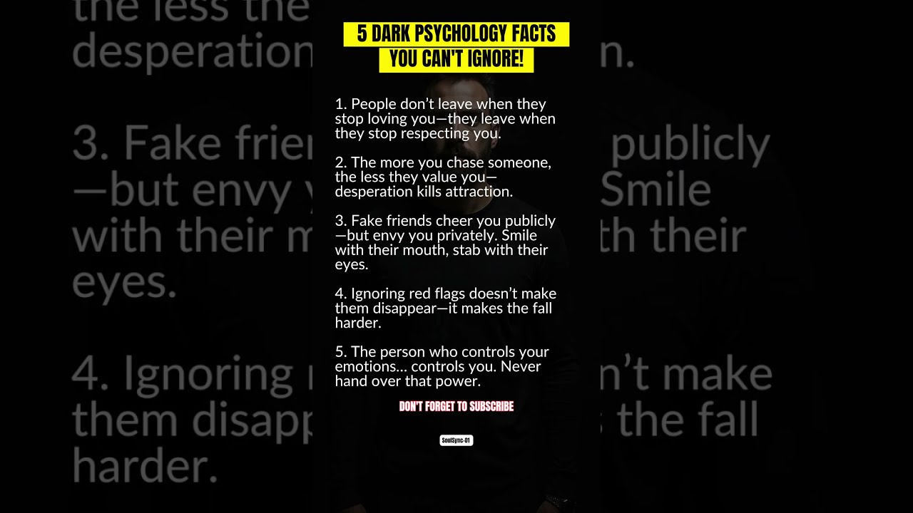 5 Dark Psychology Facts You Can T Ignore 