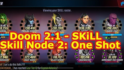 Doom II Raids | Doom 2.1 | Skill Node 2 - One Shot | Doom 2.1 | Marvel Strike Force - Free to Play