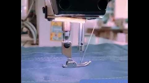 Direct drive needle feed single needle lockstitch machine with auto-trimmer.