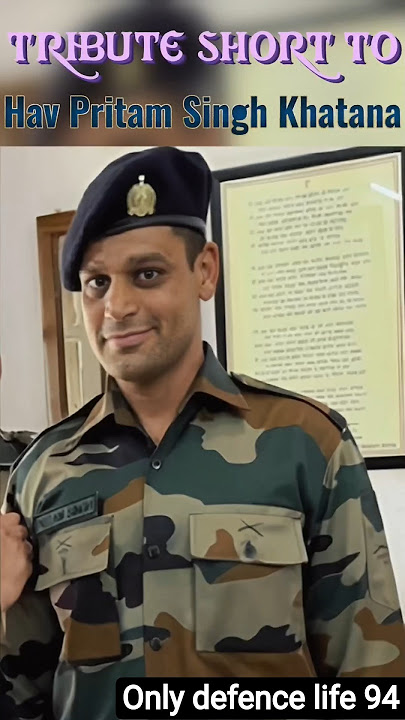 Tribute Short to Indian Army Havaldar Pritam Singh Khatana 💐🇮🇳| Army Service Corps ⚔️| #shorts