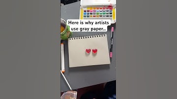 Here is why artists use gray paper 📝 #art