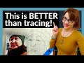 How To Grid A Picture To Draw (Why it's BETTER than tracing!)