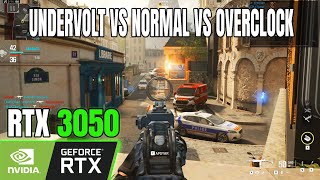 NVIDIA RTX 3050 8GB  | Undervolt vs Normal vs Overclock | Test gaming y rendimiento 2024