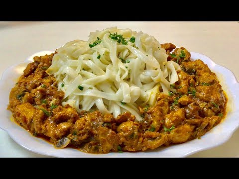 Chicken Stroganoff With Noodles / Pasta - Creamy Stroganoff With Noodles