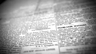 Old Newspaper 4K   Stock Footage Free Background