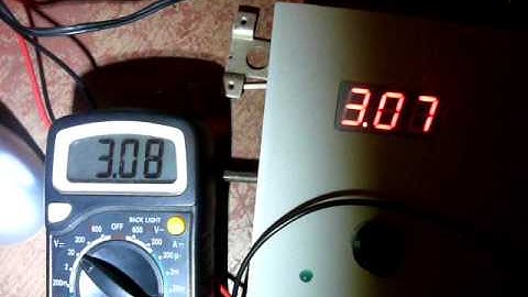 AVR  ATMEGA8 Voltmeter 7seg. Display