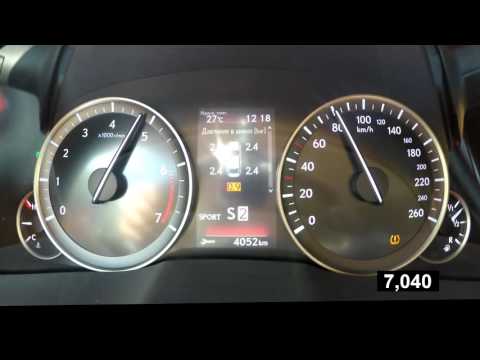 lexus  ES250 - acceleration 0-100 km/h (Racelogic)