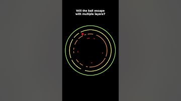 Ball escape #shorts #satisfying #foryou #simulation #viral #meme #programming #art #colors #coding