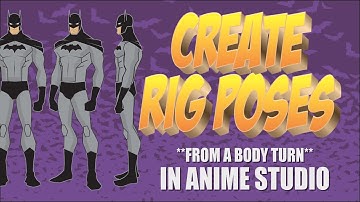 How to use a body turn to create rigged character poses in Anime Studio or  MOHO 12