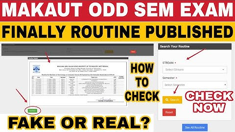 😱FINALLY MAKAUT ODD SEM EXAM ROUTINE PUBLISHED | HOW TO CHECK? FAKE / REAL? MUST WATCH THIS VIDEO.