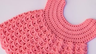 Crochet girl dress very easy