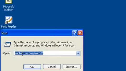 Logging into Windows XP without a password