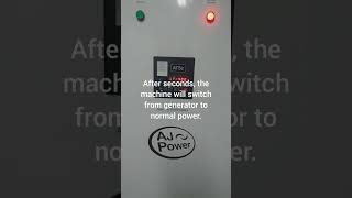 Automatic switchover from generator to normal power.#learn #work #youtubeshorts #къси #electric #ток