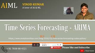 Time Series Forecasting   ARIMA Technique Explained - Class 2