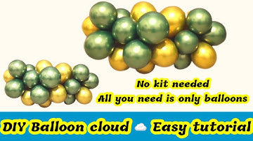 DIY Balloon Clouds | easy tutorial , How to Make Balloon Clouds using only balloons | Tutorial | DIY