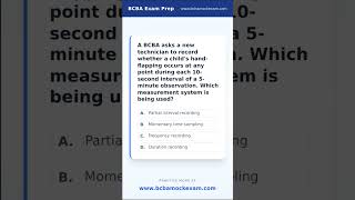 BCBA Mock Question in 60 Seconds