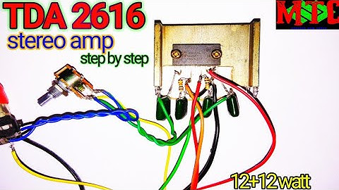 Hifi Simple Powerful Bass Amplifier | How To Make Amplifier Using TDA2616 IC | multi tech chauhan