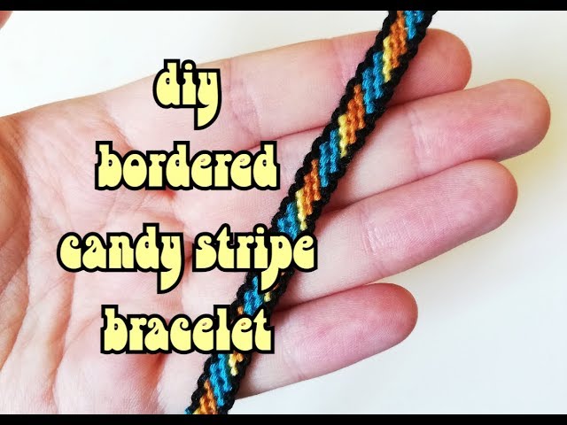 alternating candystripe tutorial (beginner) || friendship bracelets -  YouTube