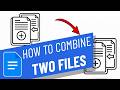 How to combine two files into one document using Google docs