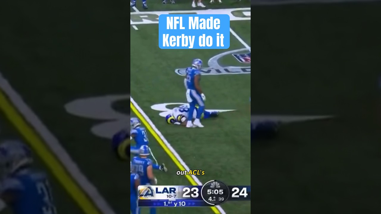 What is Kerby Joseph supposed to do? NFL is making players hit low.