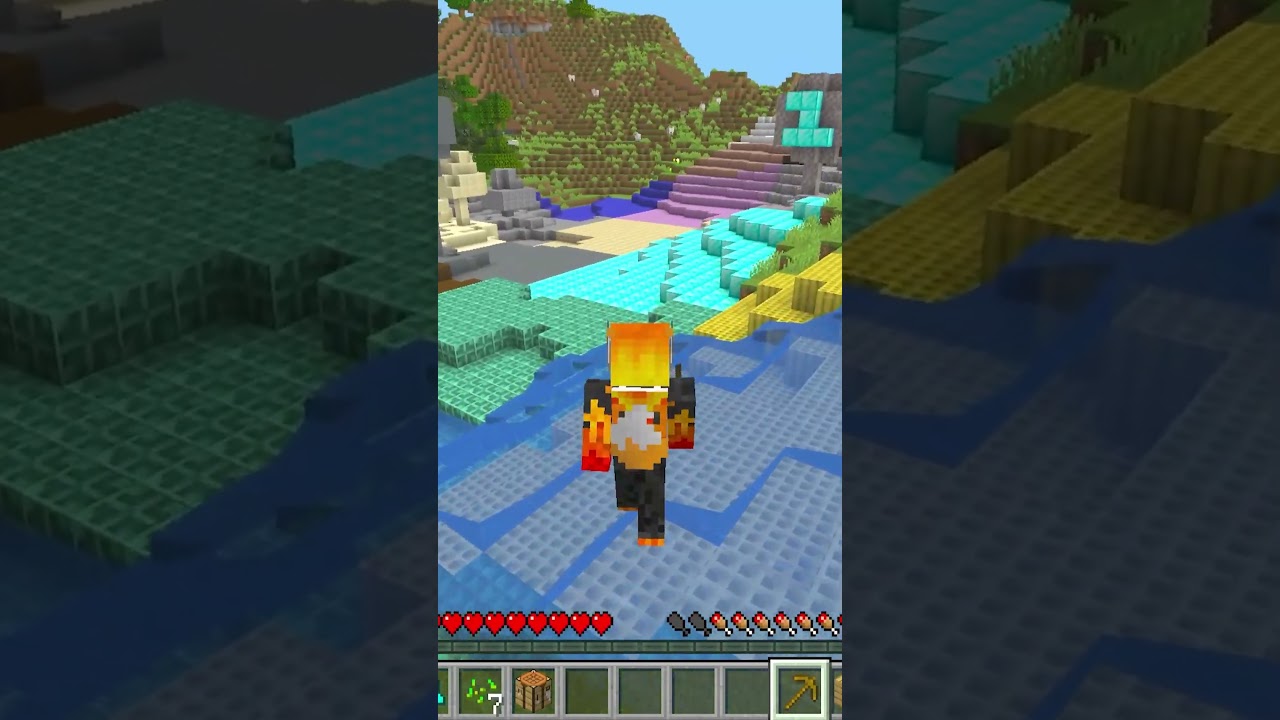 Minecraft Nhưng Mỗi CHunk Sẽ Đổi Block #shorts