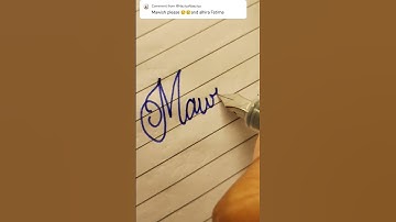Mawish name in cursivewriting #shortsvideo #learncursive #handwritingstyles #name #cursivewriting
