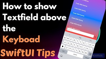 SwiftUI Tips | How to show textfield above the keyboard in #swiftui