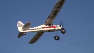 MULTIPLEX FUNCUB MAIDEN FLIGHT NO2 EXTREME WINDY DAY