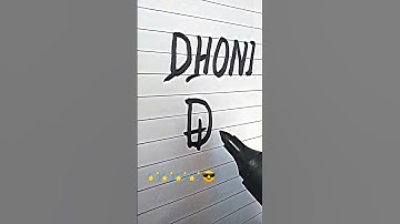 #shortvideo #writing by Dhoni name #calligraphy