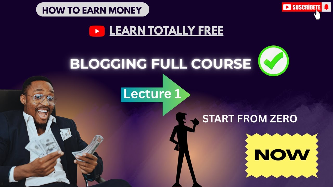 How to earn money online , Blogging course lecture 1 ,Learn skill , Start work and earn money